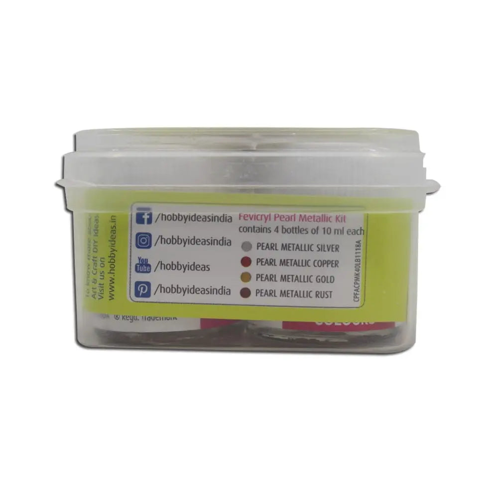 PIDILITE FEVICRYL PEARL METALLIC COLOURS SET OF 4 Pidilite